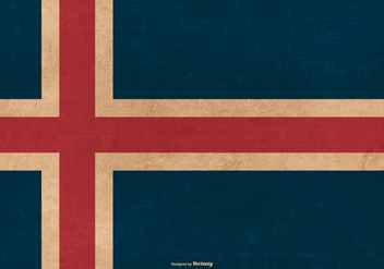 Grunge Flag of Iceland - Kostenloses vector #384967
